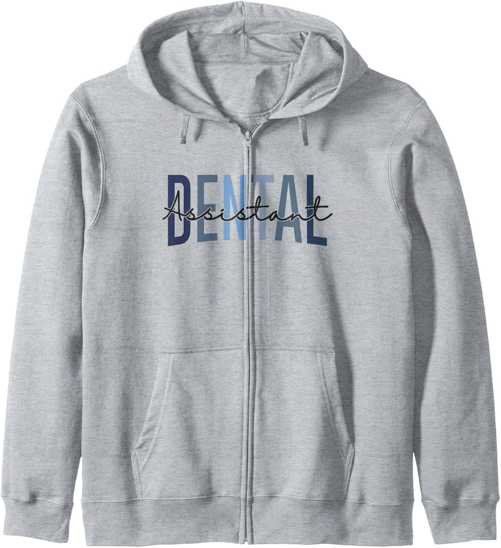 Funny Certified Dental Assistant Dental Hygienist Dentistry Zip Hoodie